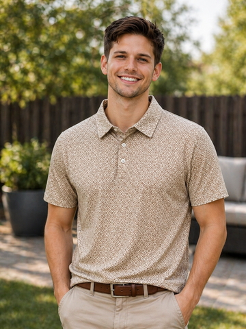 Men's Western Knit Polo with Snaps.MP-205