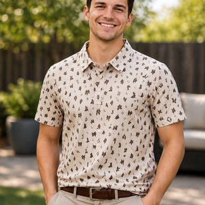 Men's Western Knit Polo with Snaps | Style MP-206