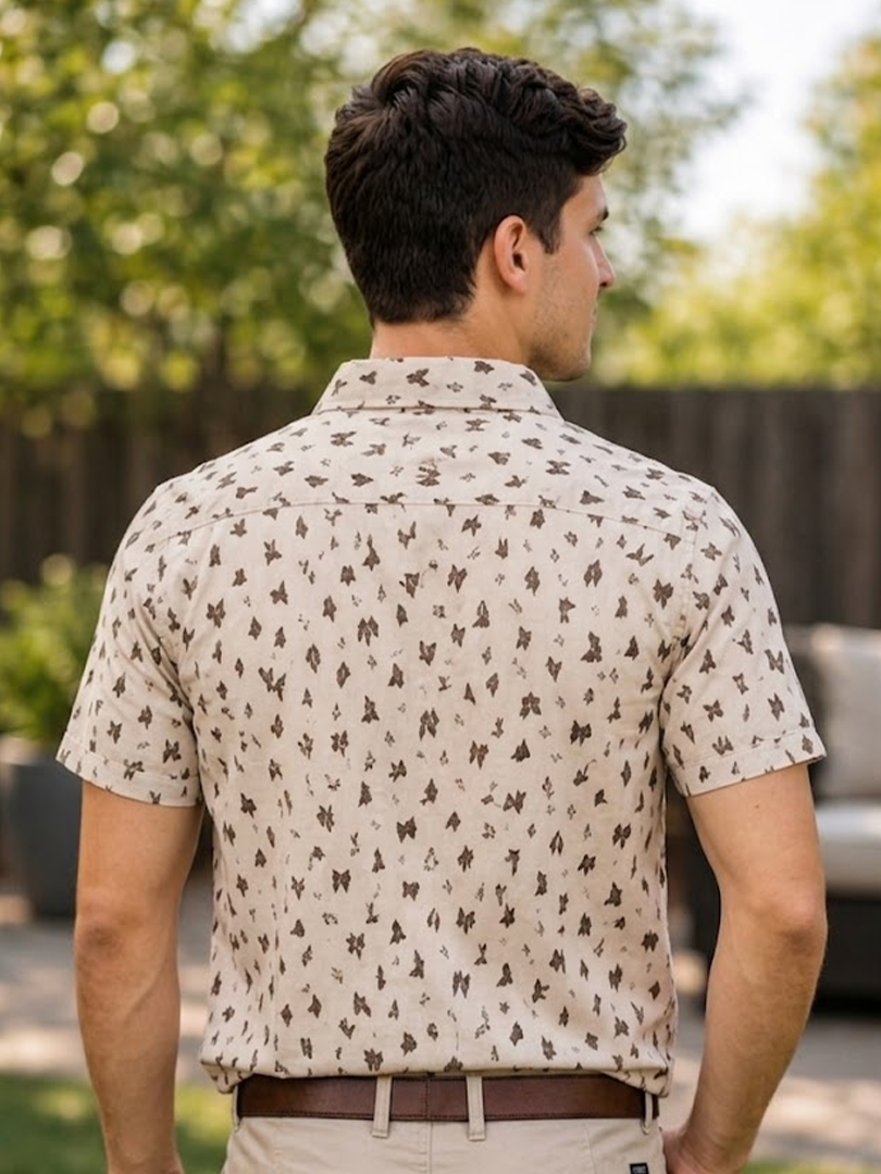 Men's Western Knit Polo with Snaps.MP-206