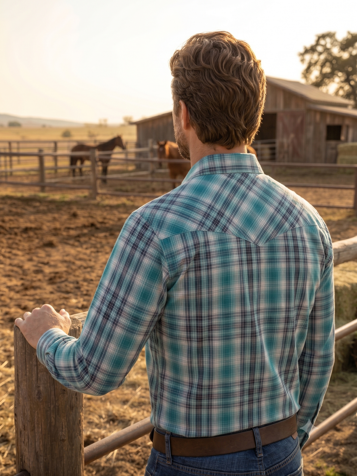 Men's Western Snap Shirt with Stretch | Style MP-26903
