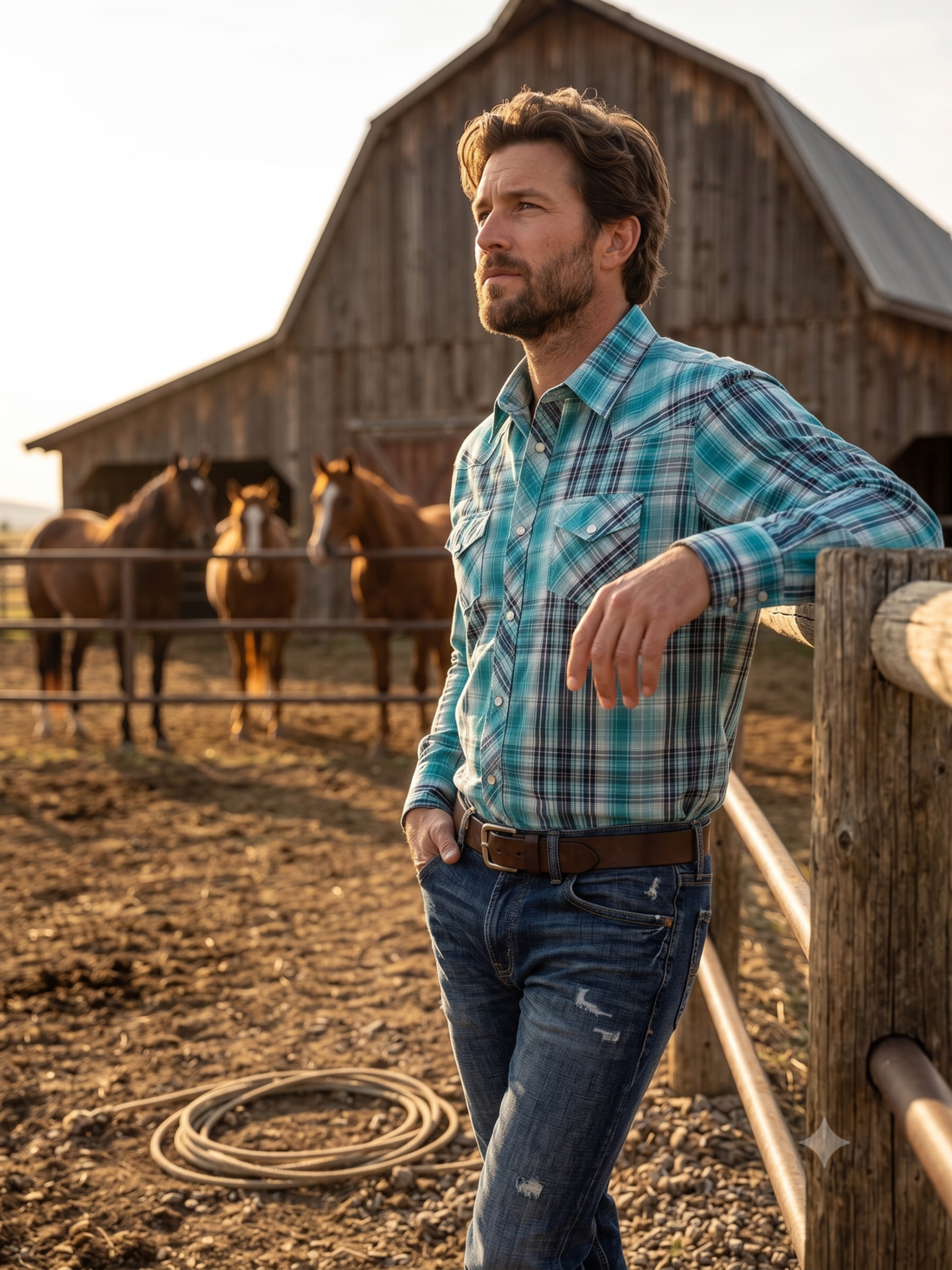 Men's Western Snap Shirt with Stretch | Style MP-26903