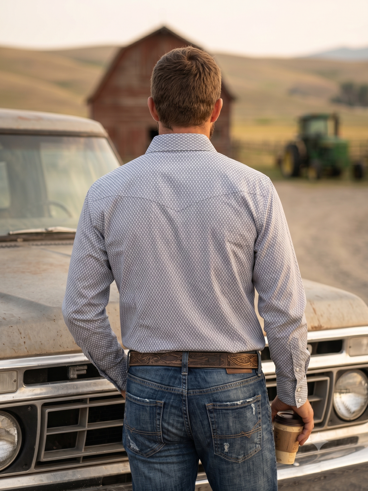 Men's Western Snap Shirt with Stretch | Style MS-3005
