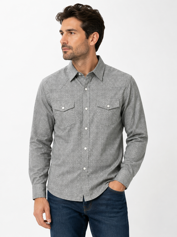 Men's Western Snap Shirt with Stretch | Style MS-3008