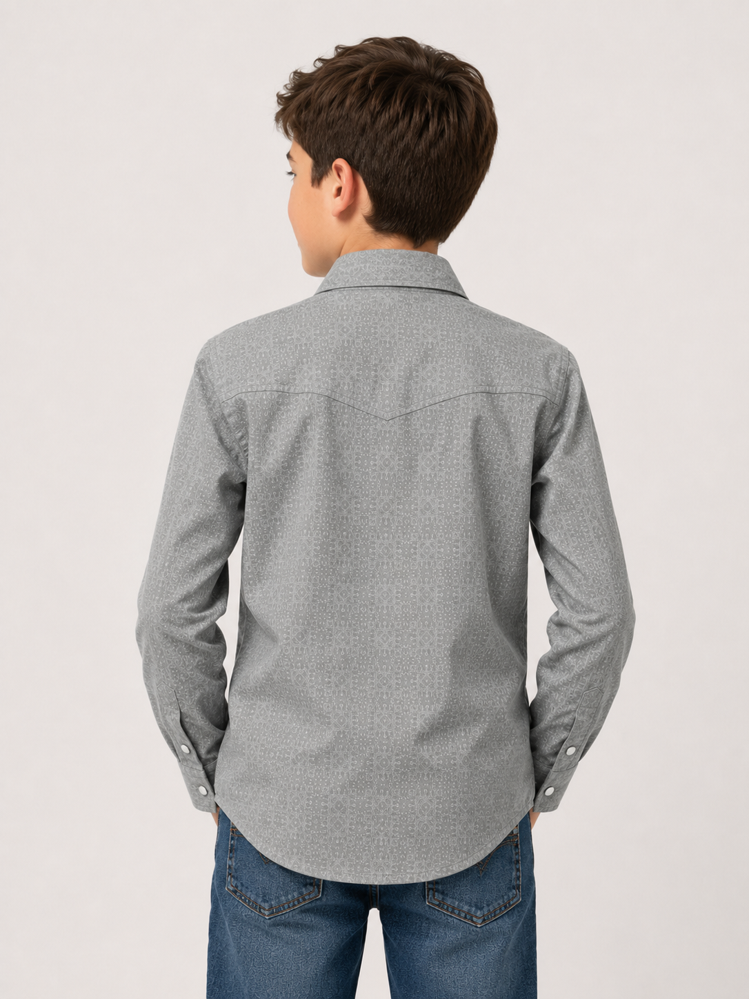 Boys' Western Snap Shirt with Stretch | Style BS-3008
