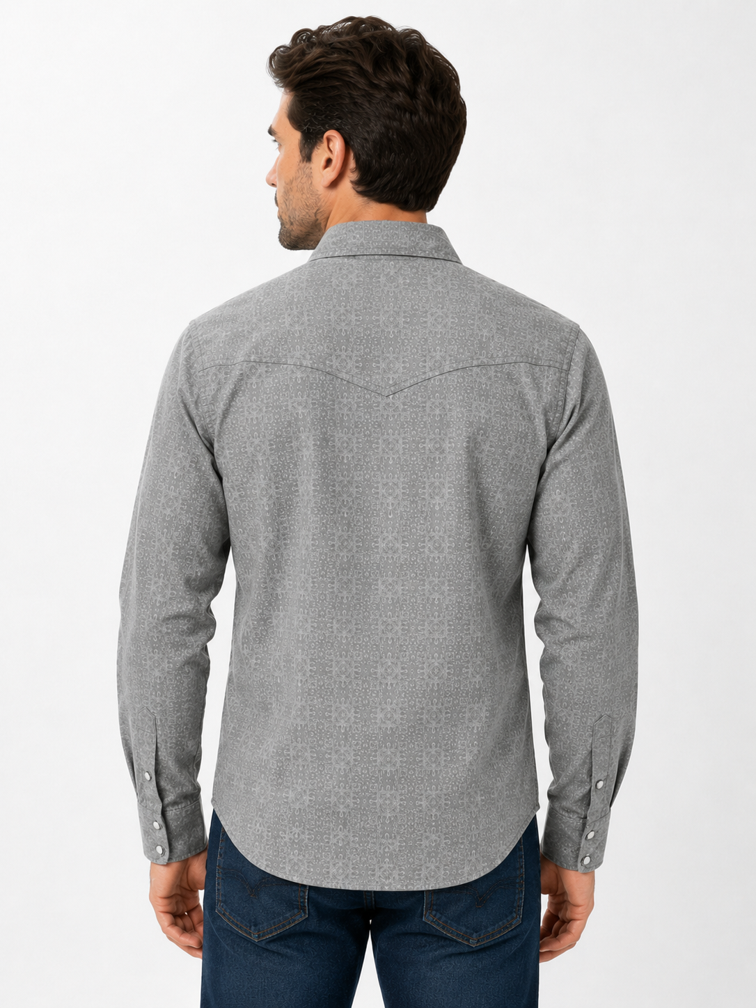 Men's Western Snap Shirt with Stretch | Style MS-3008