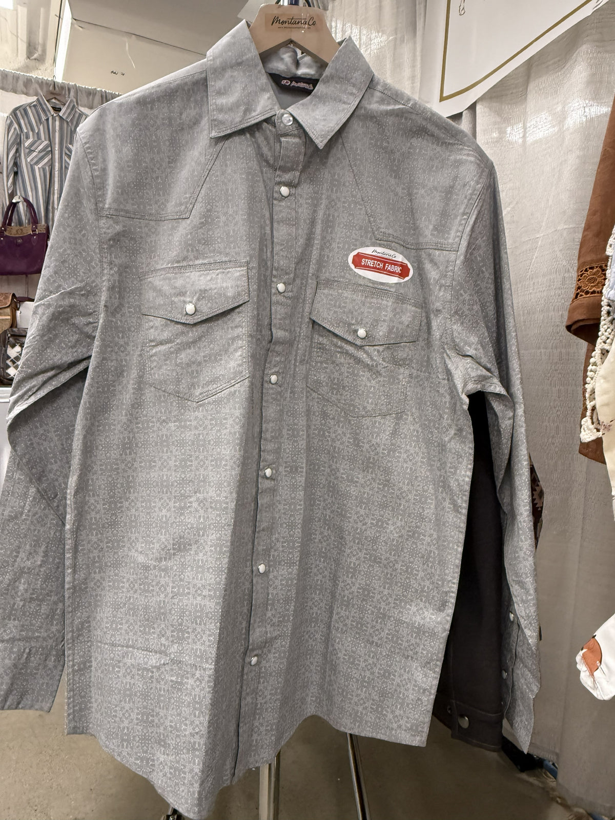Men's Western Snap Shirt with Stretch | Style MS-3008