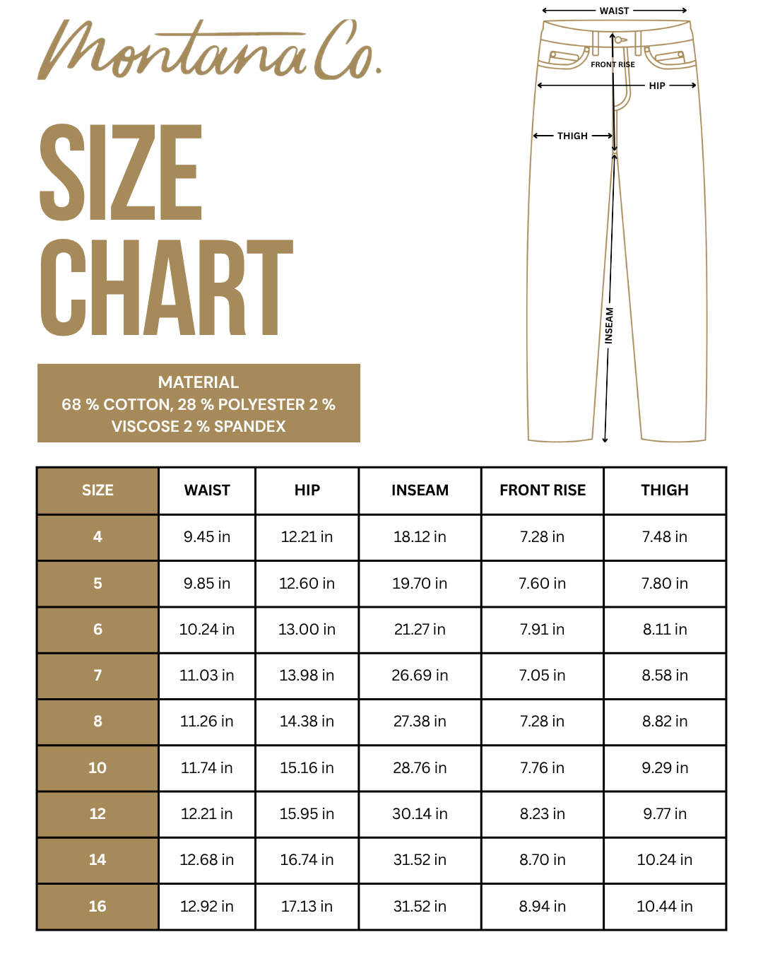 Girls' Western Bootcut Jeans | Style MCGJ-HX-31