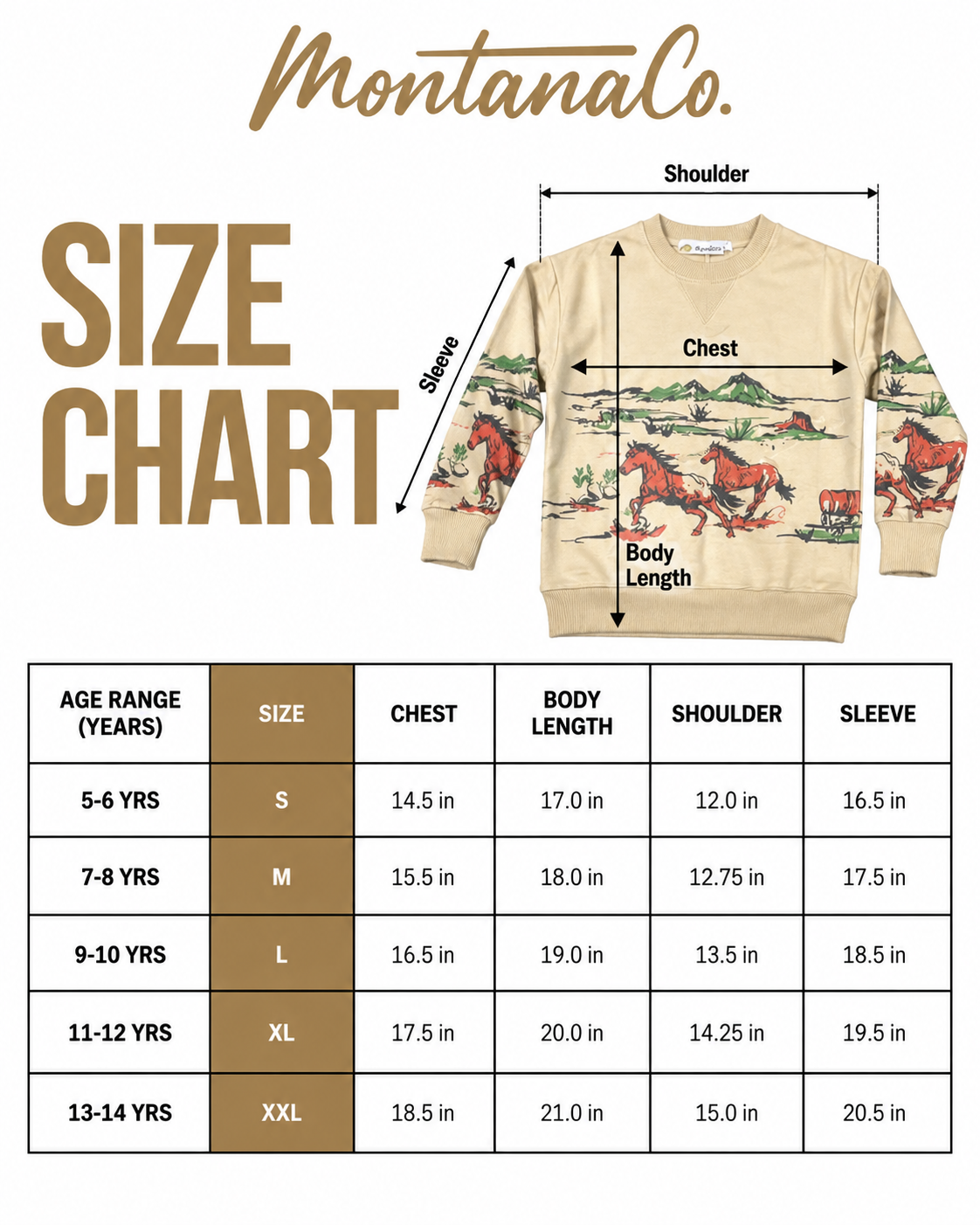 Girls' Western Horse Print Premium Fleece Sweatshirt | 2509037