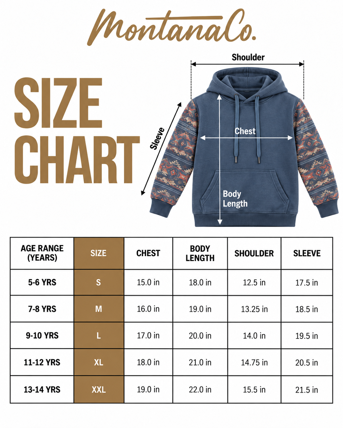 Boys' Western Print Hoodie | Style BH-26010
