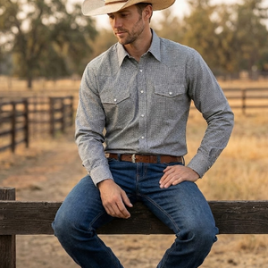 Men's Western Snap Shirt with Stretch | Style ML-2609