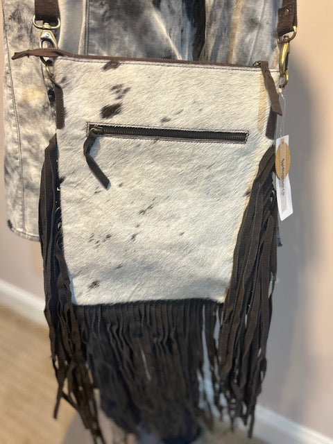 Western Crossbody Bag With Fringes T-1323