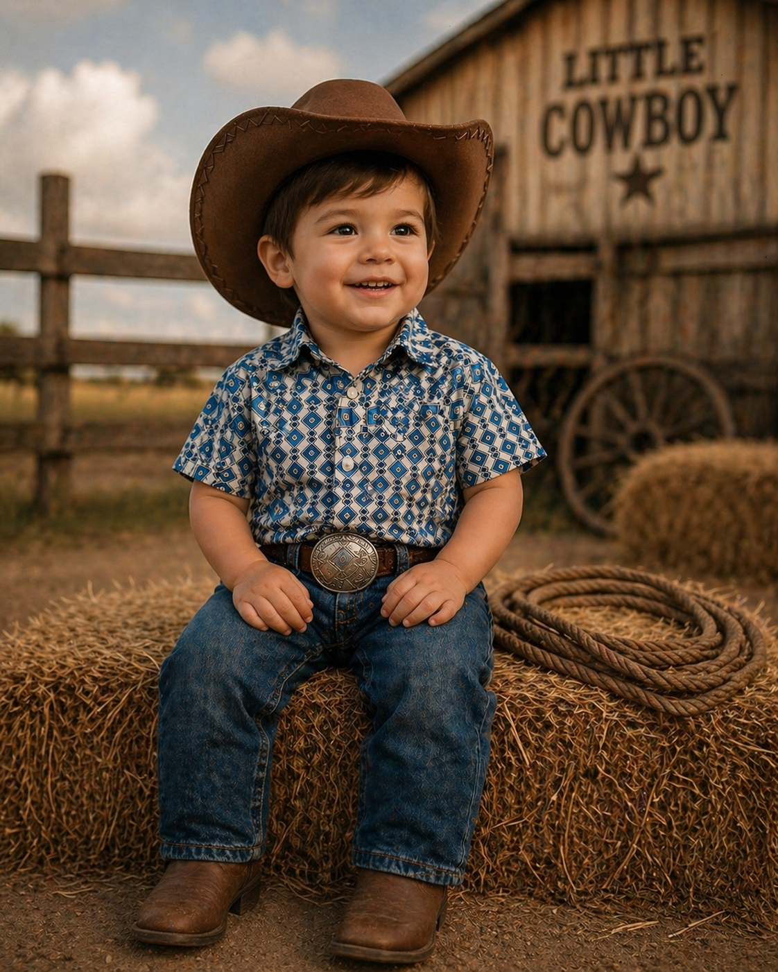 TODDLER WESTERN POLO. T-POLO-17