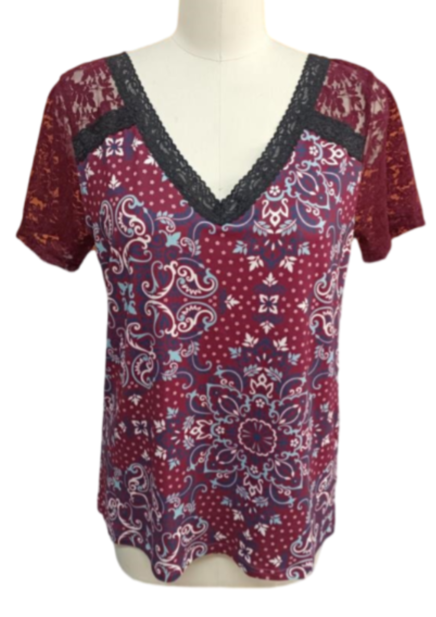 Ladies' Western Print Top | Style DL-2513