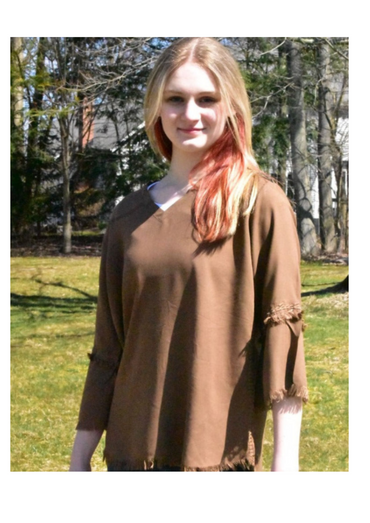 Ladies Premium Cotton Blend Silk Fabric Top With Embroidery and Frill Work With Bell Sleeves