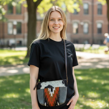Western Crossbody Bag With Fringes T-1304