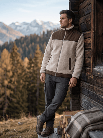 Men's Sherpa Full-Zip Jacket | Style YO23006CRCH