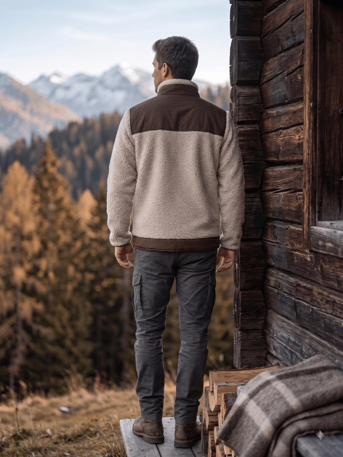Men's Sherpa Full-Zip Jacket | Style YO23006CRCH