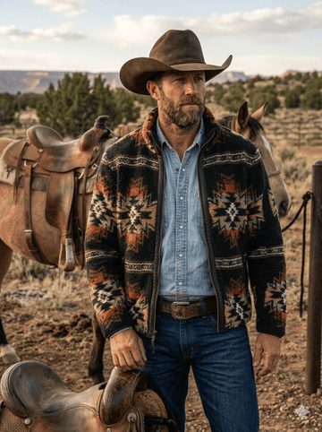 Men's Southwestern Fleece Jacket | Style M-261110