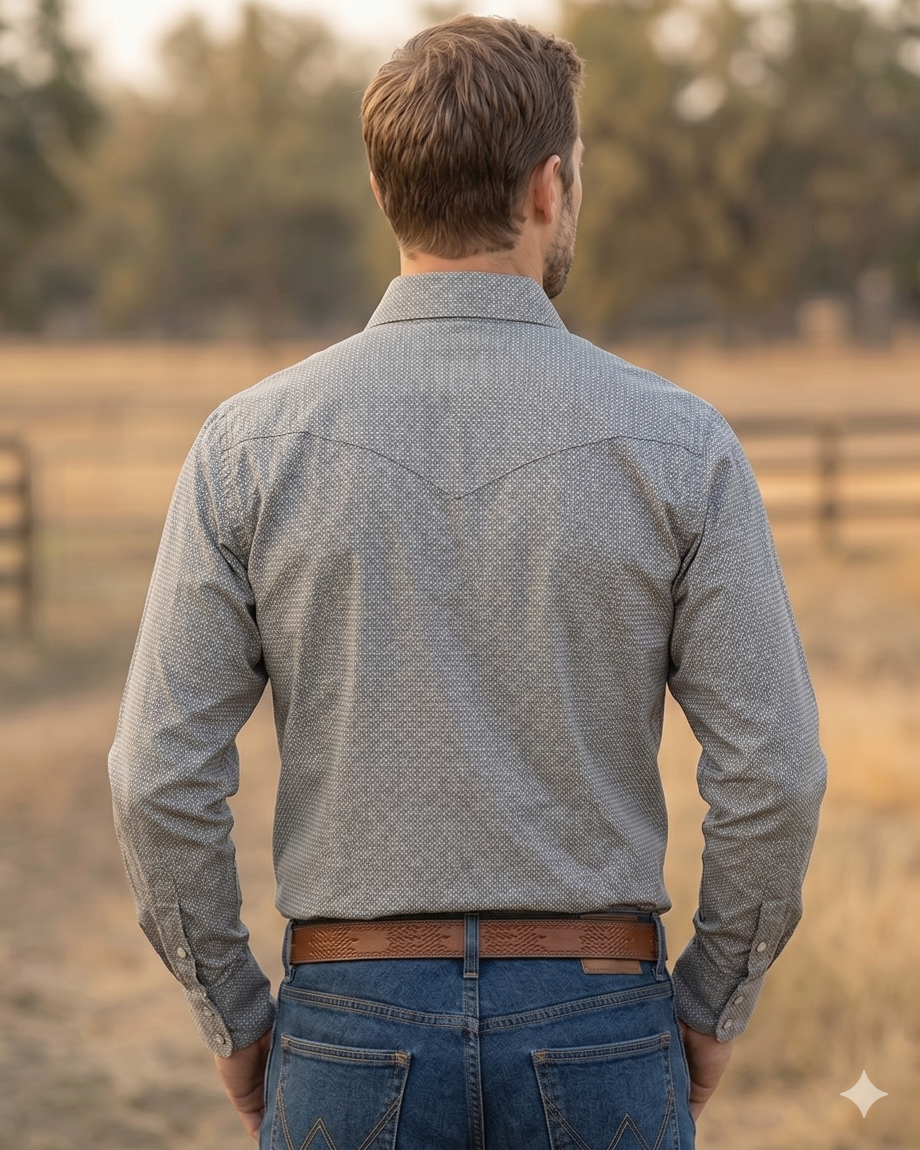 Men's Premium Cotton Western Snaps Long Sleeves Shirts.ML-2609