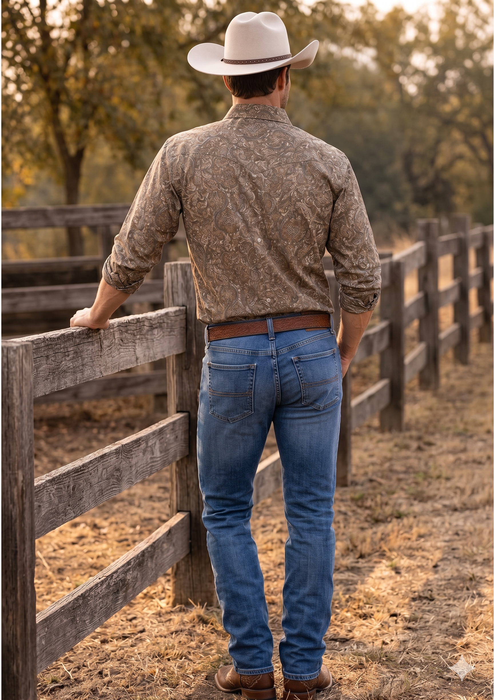 Men's Premium Cotton Western Snaps Long Sleeves Shirts.ML-2614