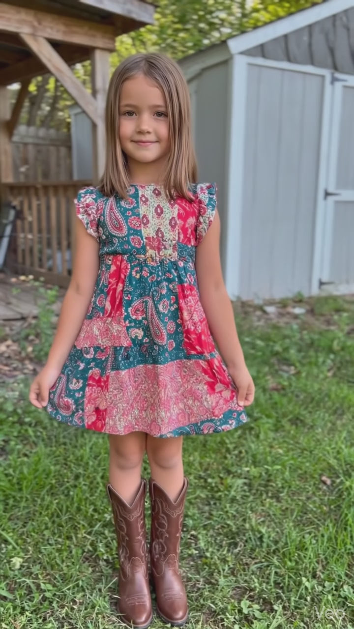 Girls Western Woven Dress.GMA-2044
