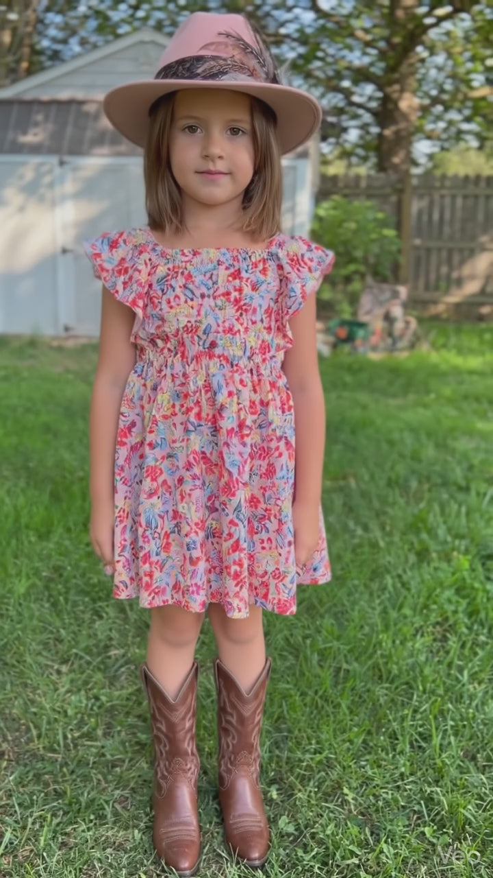 Girls Western Woven Dress.GMA-2049A