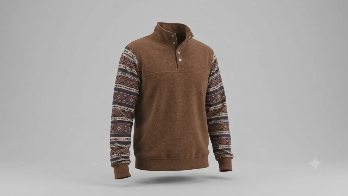 Men's Western Fleece Pullover | Style AT-261