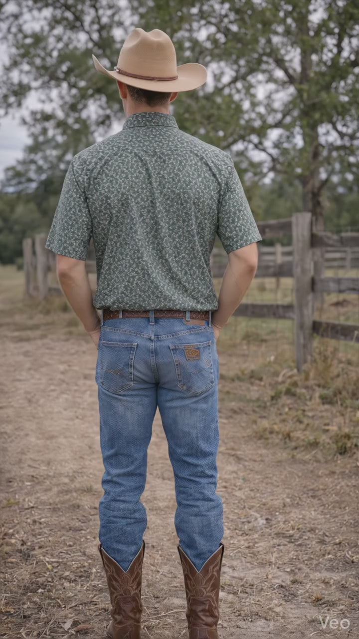 Men's Western Knit Polo with Snaps.MP-202