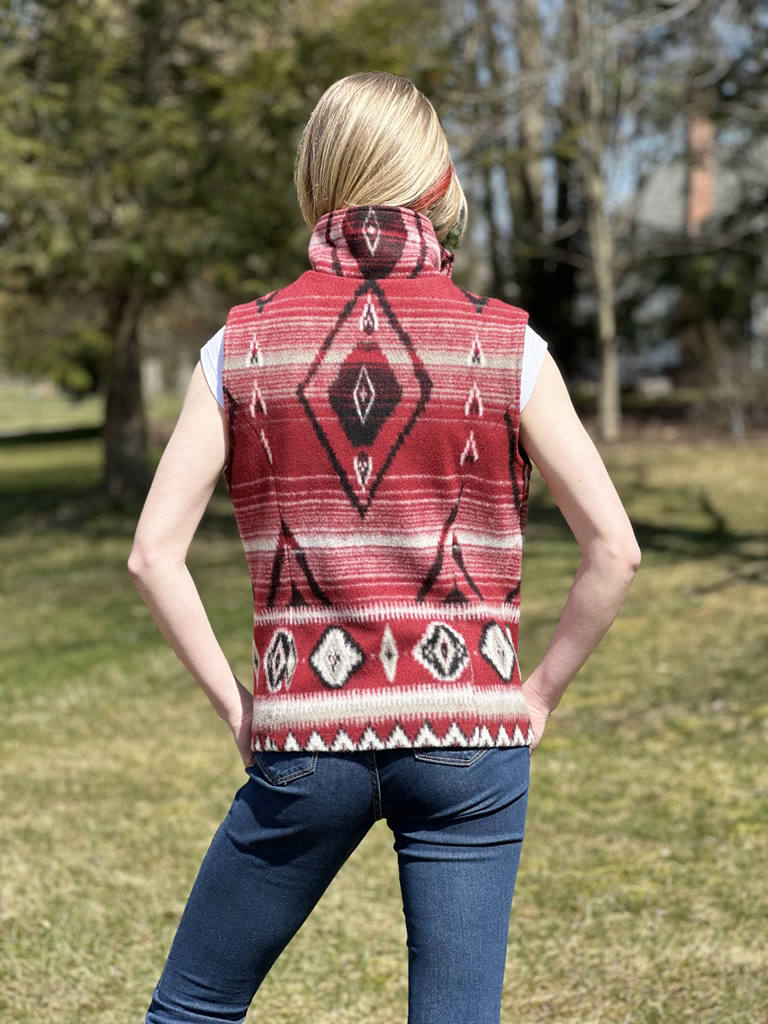 Aztec Vest Coat with Pockets (5175)