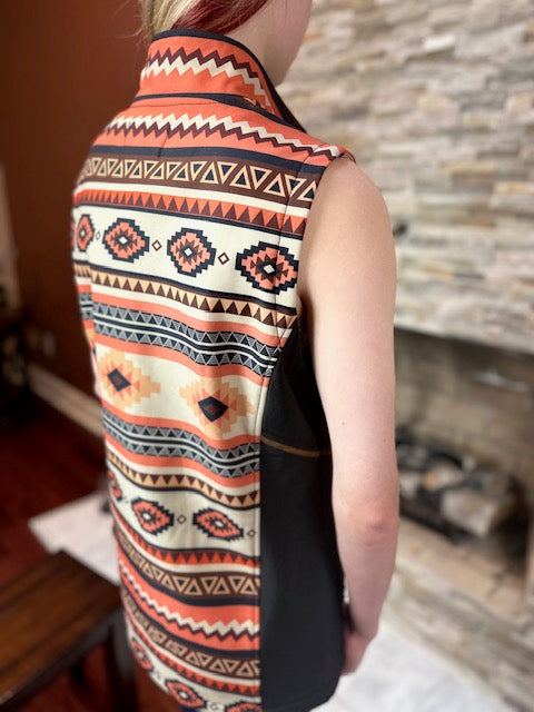 Women's Puffer Aztec Vest - (GF21115)