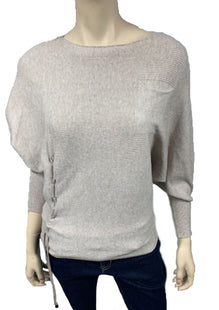 Women's Light sweater knit top with dolman sleeves body (KF19150)