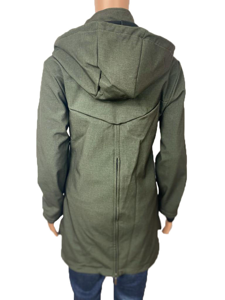 Soft -Shell coat w/zip back (GF20702)-H.OLV